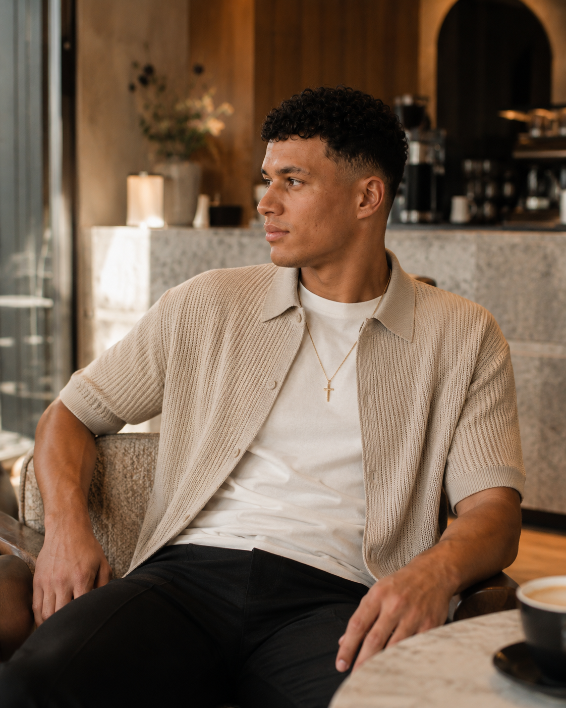 Amari Quinn at cafe